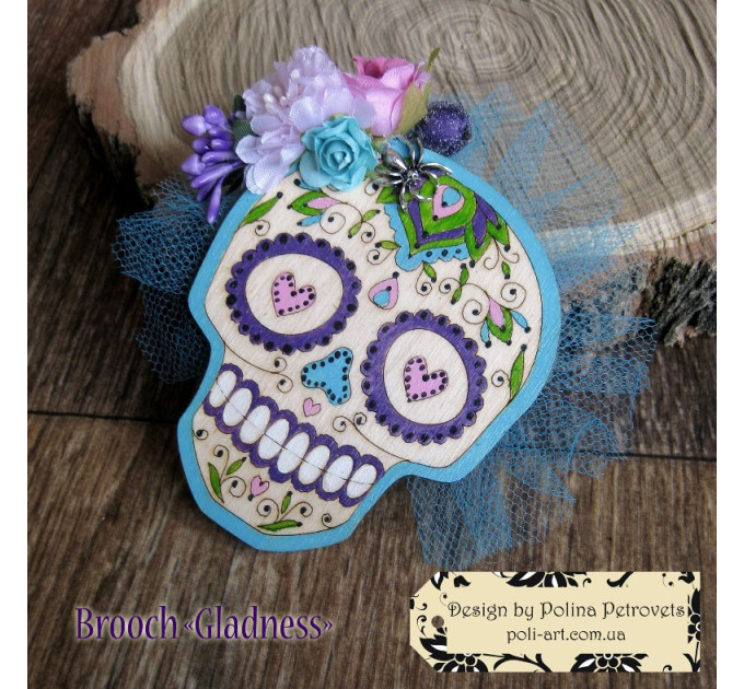 оригінальна прикраса ручної роботи до Halloween Santa Muerte