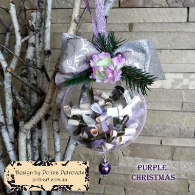 Іграшка на ялинку "PURPLE CHRISTMAS"